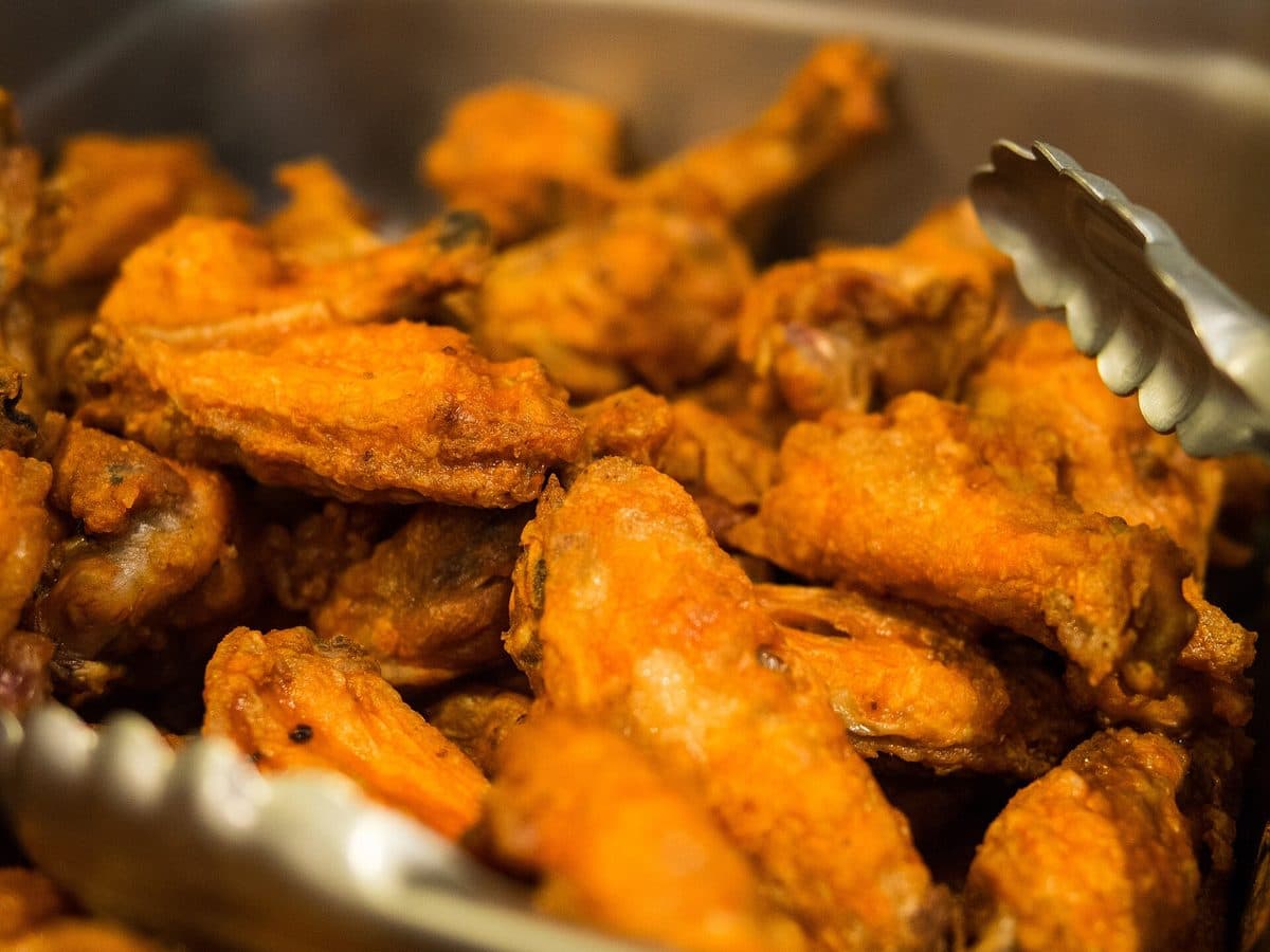 Chicken Wings (6pcs) — Choice of BBQ or spicy buffalo glaze