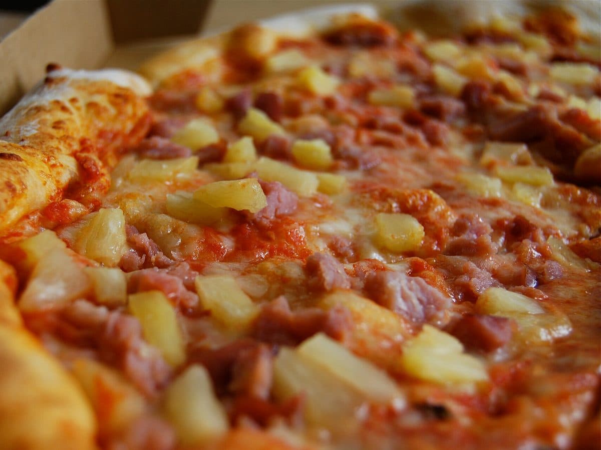 Hawaiian — Smoked ham, pineapple, mozzarella