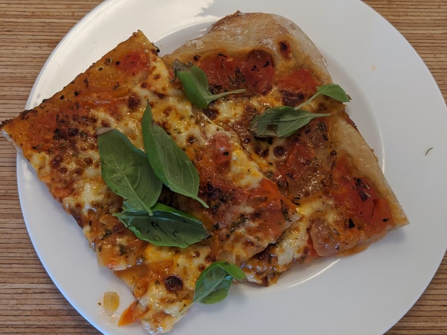 Margherita — San Marzano tomato, fior di latte, fresh basil, olive oil