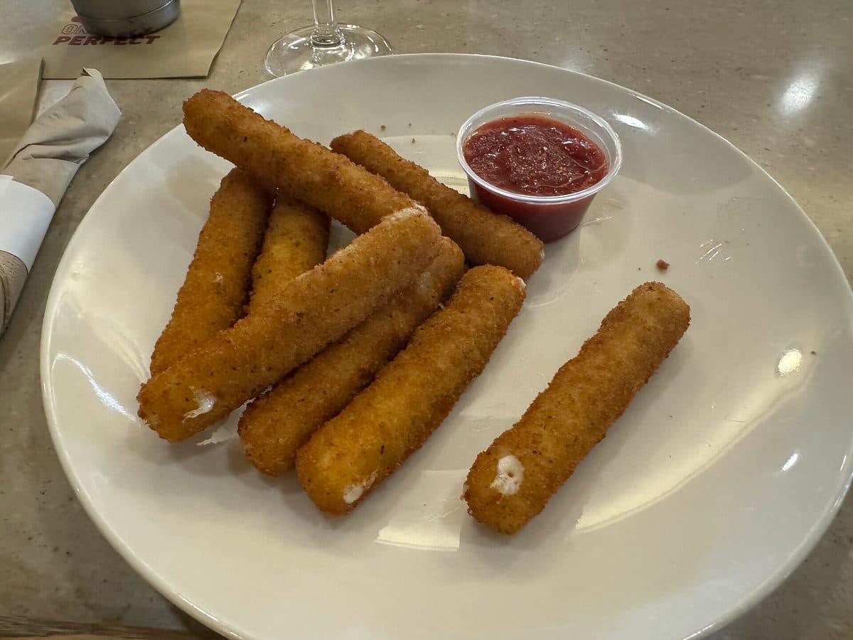 Mozzarella Sticks — Breaded mozzarella, marinara dip