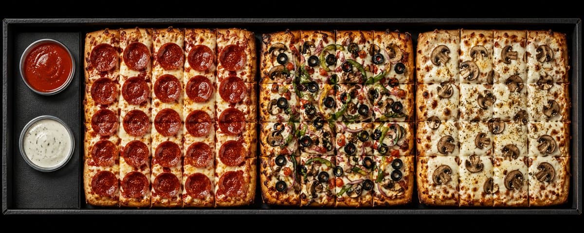 Piano — A whole meter of Maestro magic: 36 slices lined with flavor, built for the bold and the many. One bite in, and the crowd goes wild.